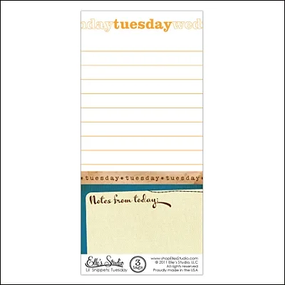 Elles Studio Lil Snippets Days Of The Week Tuesday