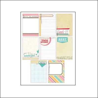 Elles Studio Note Tags The Sweet Life Collection