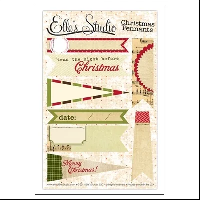 Elles Studio Pennants Christmas