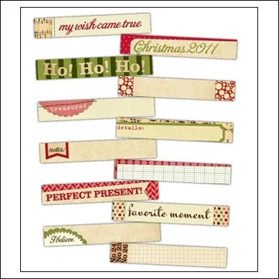 Elles Studio Strips Christmas