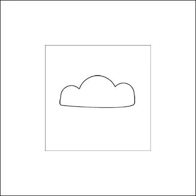 Evalicious Cling Stamp Cloud Outline