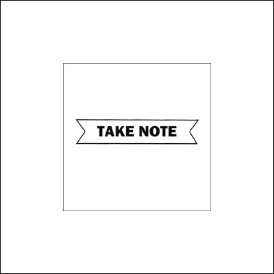 Evalicious Cling Stamp Take Note