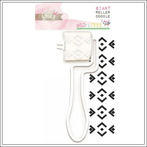 Glitz Design Giant Roller Doodle Indie Wild and Free Collection