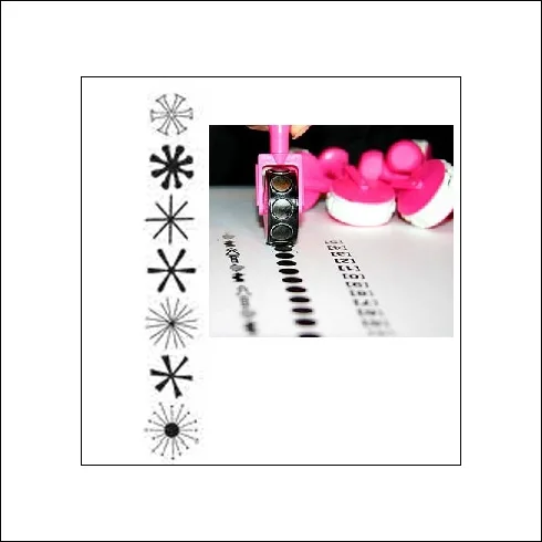 Glitz Design Pink Tiny Roller Doodle Asterisks
