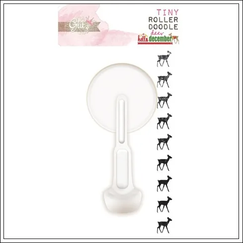 Glitz Design Tiny Roller Doodle Deer Hello December Collection