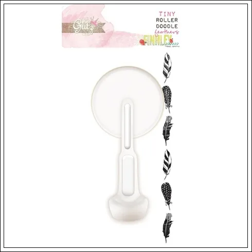 Glitz Design Tiny Roller Doodle Feathers Finnley Collection