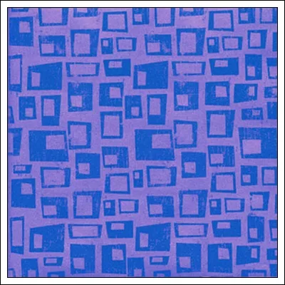 Hambly Screen Prints Metallic Purple Paper Retro Rectangles Purple