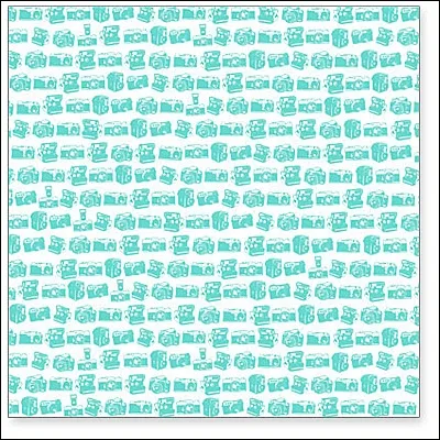Hambly Screen Prints Overlay Transparency Camera Collection Teal