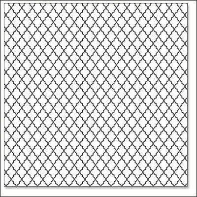Hambly Screen Prints Overlay Transparency Lattice Silver