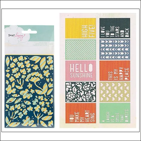 American Crafts Bits Die Cut Cards Lucky Charm Collection by Dear Lizzy