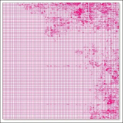 Hambly Screen Prints Overlay Transparency Mini Graph Pink
