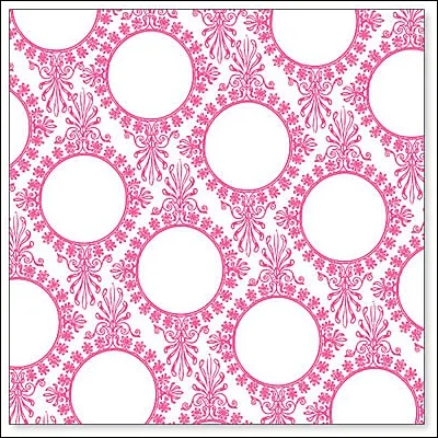 Hambly Screen Prints Overlay Transparency Vintage Circles Wallpaper Pink
