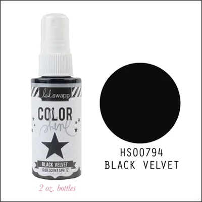 Heidi Swapp Color Shine Iridescent Spritz Black Velvet