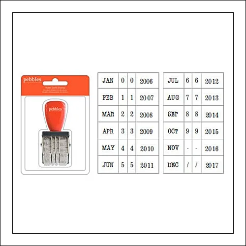 Pebbles Roller Date Stamp Seen and Noted Collection