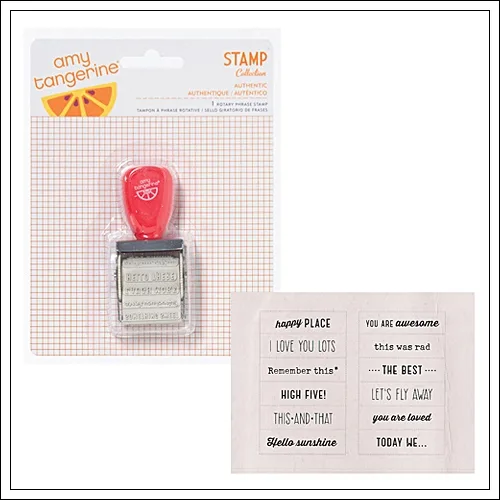 American Crafts Roller Date Stamp Yes Please Collection by Amy Tangerine