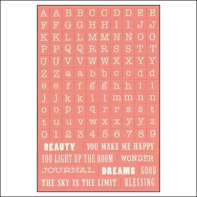 My Minds Eye Alpha and Word Sticker Sheet Skys The Limit Find Your Wings and Fly Collection by Rhonna Farrer