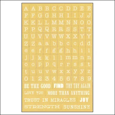 My Minds Eye Alpha and Word Sticker Sheet Skys The Limit Find Your Wings And Fly Collection by Rhonna Farrer