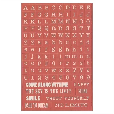 My Minds Eye Alpha and Word Sticker Sheet Skys The Limit Find Your Wings and Fly Collection by Rhonna Farrer