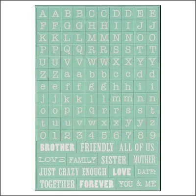 My Minds Eye Alpha and Word Sticker Sheet Skys The Limit Find Your Wings and Fly Collection by Rhonna Farrer