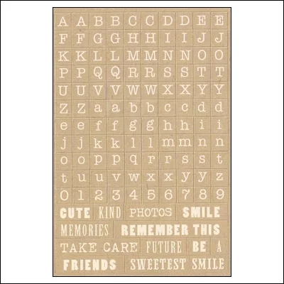 My Minds Eye Alpha and Word Sticker Sheet Up and Away Find Your Wings and Fly Collection by Rhonna Farrer