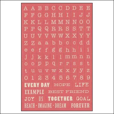 My Minds Eye Alpha and Word Sticker Sheet Up and Away Find Your Wings and Fly Collection by Rhonna Farrer