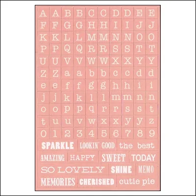 My Minds Eye Alpha and Word Sticker Sheet Up and Away Find Your Wings and Fly Collection by Rhonna Farrer