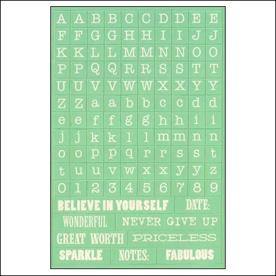 My Minds Eye Alpha and Word Sticker Sheet Up and Away Find Your Wings and Fly Collection by Rhonna Farrer