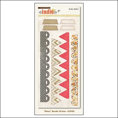 My Minds Eye Border Stickers Ginger Relax Indie Chic Collection
