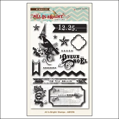 My Minds Eye Clear Stamps All is Bright Collection by Rhonna Farrer
