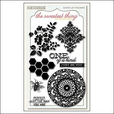 My Minds Eye Clear Stamps Honey Happiness The Sweetest Thing Collection