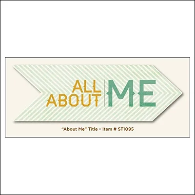 My Minds Eye Title Card Lavender About Me The Sweetest Thing Collection