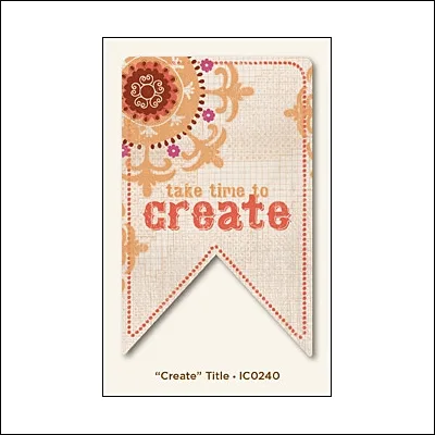 My Minds Eye Title Card Saffron Create Indie Chic Collection