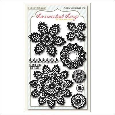 My Minds Eye Clear Stamps Lavender Cutie Pie The Sweetest Thing Collection