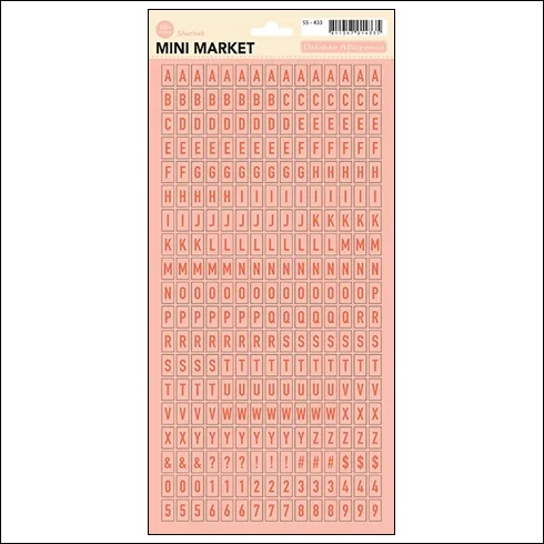 October Afternoon Mini Market Stickers Sherbet Woodland Park Collection