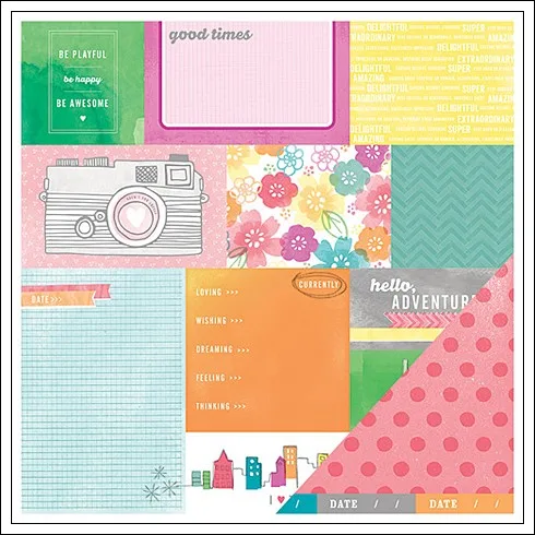 American Crafts Paper Currently Yes Please Collection by Amy Tangerine