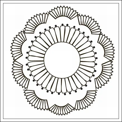 Prima Marketing Mini Clear Stamp Paintable Doily