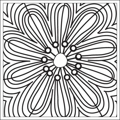 Prima Marketing Mini Clear Stamp Paintable Flower