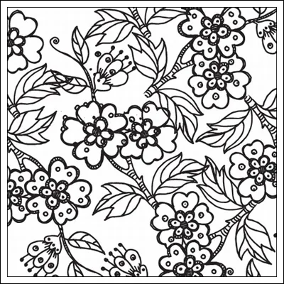 Prima Marketing Mini Clear Stamp Paintable Flowers
