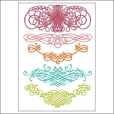 Prima Marketing Clear Stamps Fancy Swirls