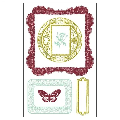 Prima Marketing Clear Stamps Victorian Frames