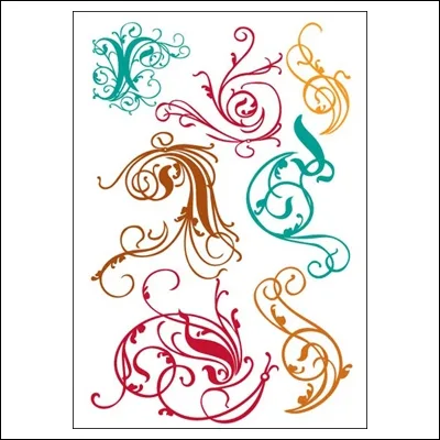 Prima Marketing Clear Stamps Victorian Swirls