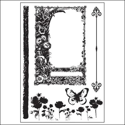 Prima Marketing Mini Cling Mounted Rubber Stamps Sun Kiss