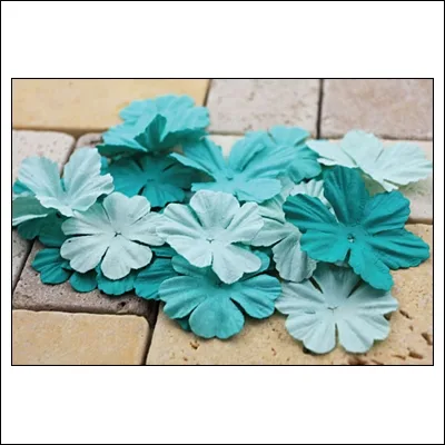 Prima Marketing E-Line Paper Flowers Bermuda Mixed Blue