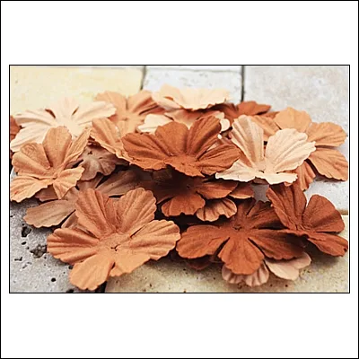 Prima Marketing E-Line Paper Flowers Bermuda Mixed Brown
