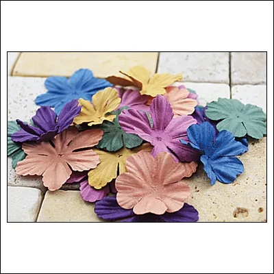 Prima Marketing E-Line Paper Flowers Bermuda Mixed Vintage