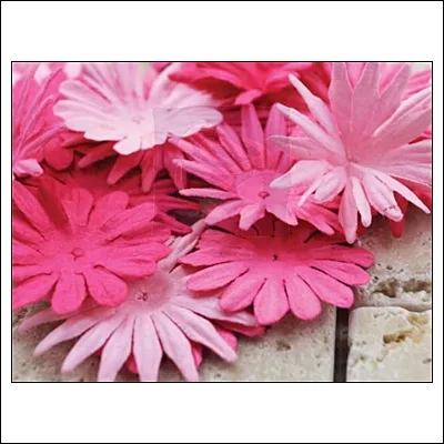 Prima Marketing E-Line Paper Flowers Confetti Mixed Pink