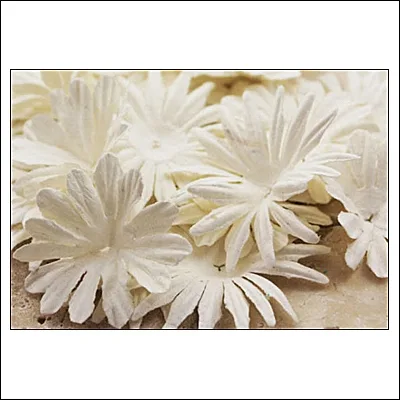 Prima Marketing E-Line Paper Flowers Confetti Mixed White