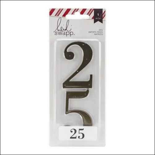 Heidi Swapp Die Numbers 25 Oh What Fun Collection