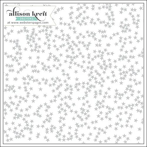 Websters Pages Clear Overlay Silver Stars Its Christmas Collection by Allison Kreft