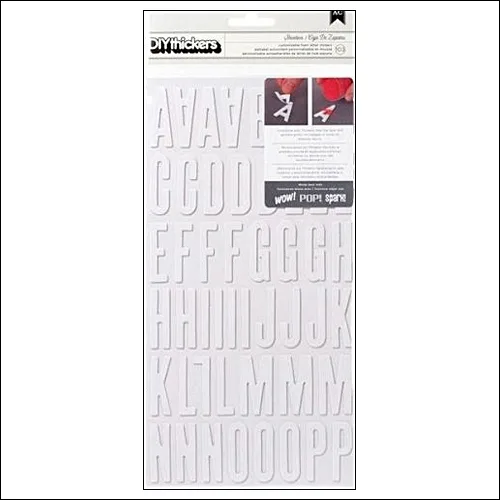 American Crafts Thicker Stickers DIY Foam Shoebox